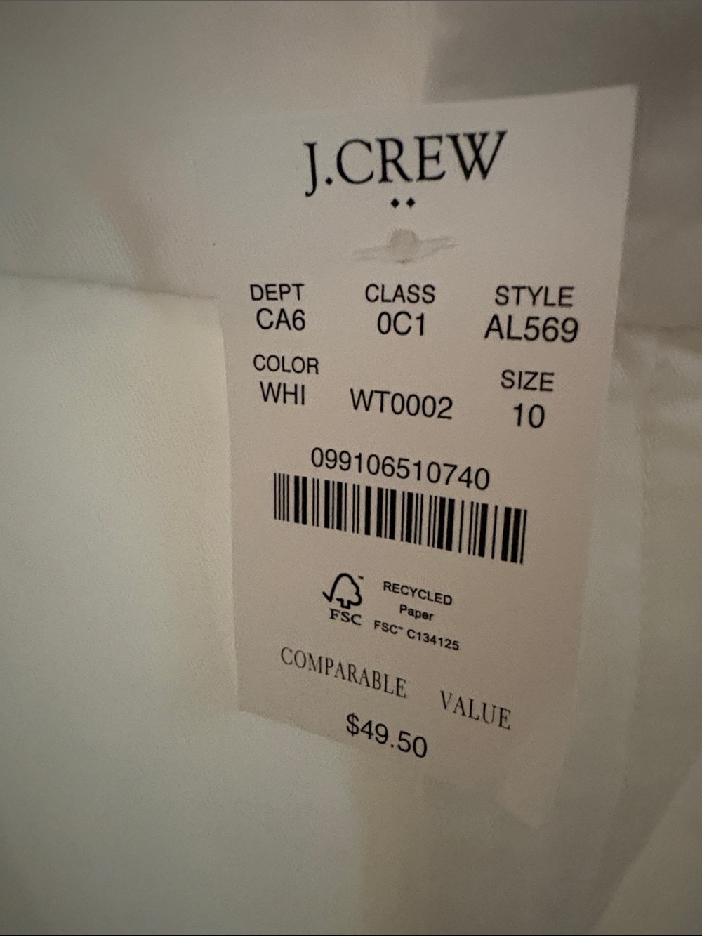 J. Crew White Bermuda Chino Shorts 9 inch - Picture 7 of 9